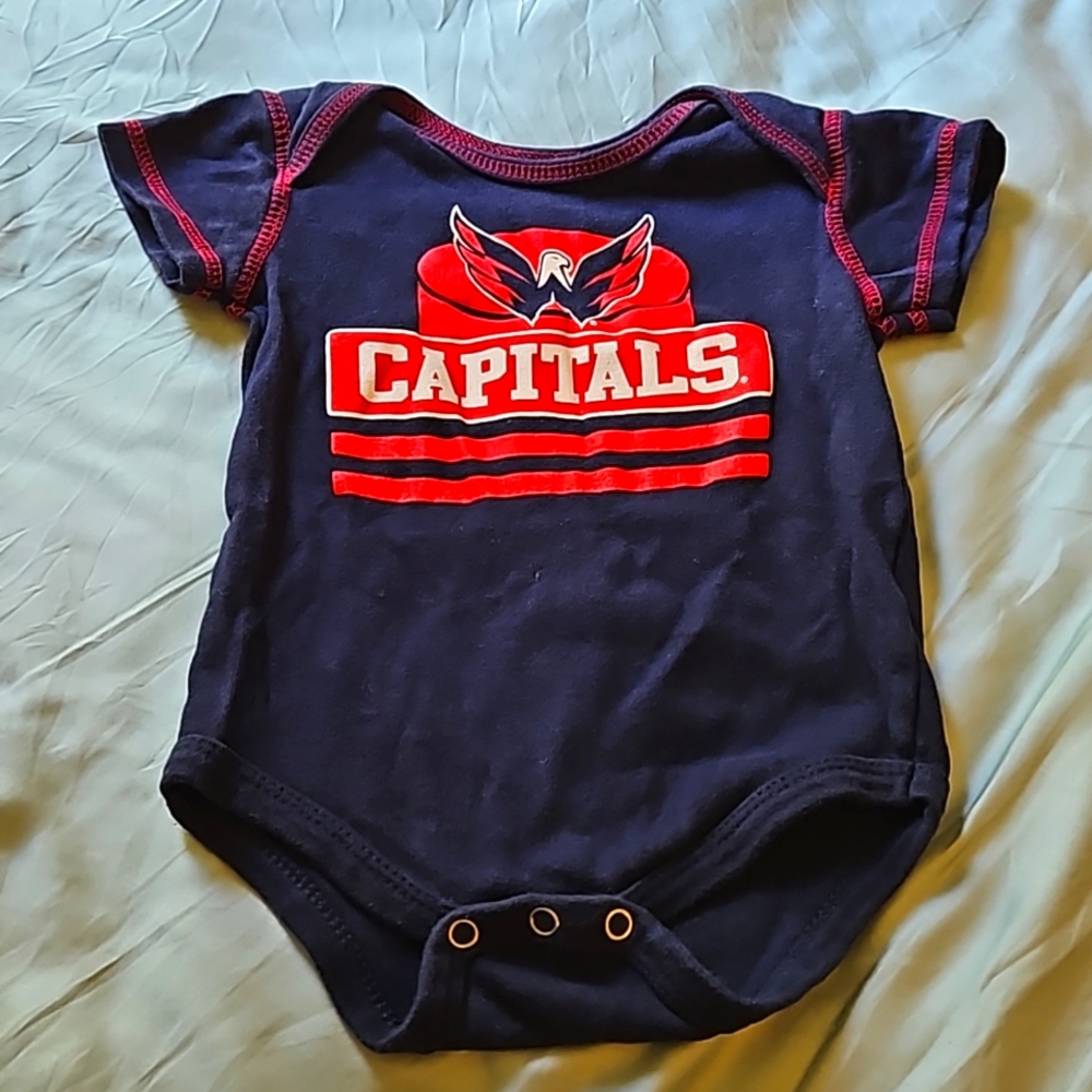 NHL Capitals Baby Onesie, 12 Months